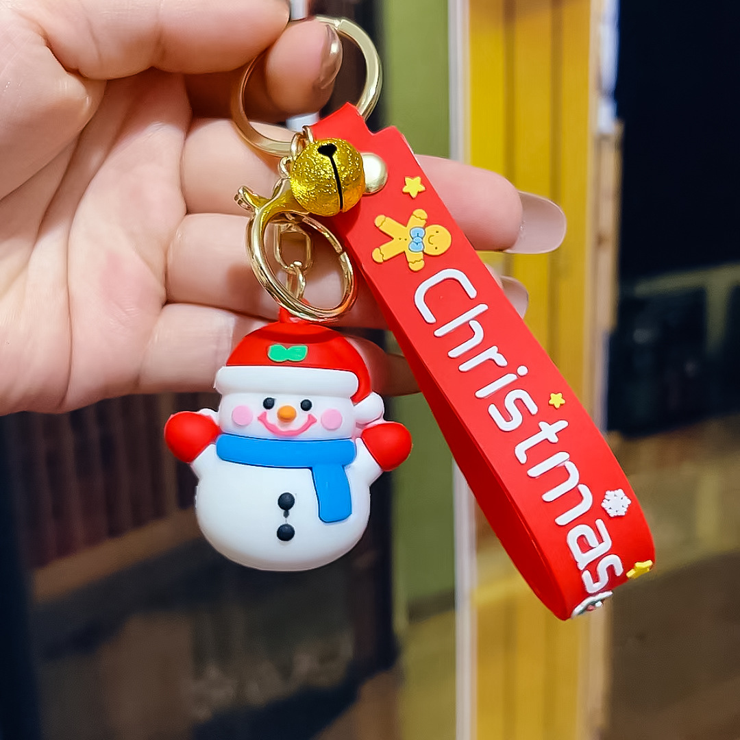 Fashion Christmas Tree Letter Soft Rubber Patchwork Women's Keychain 1 Piece display picture 8