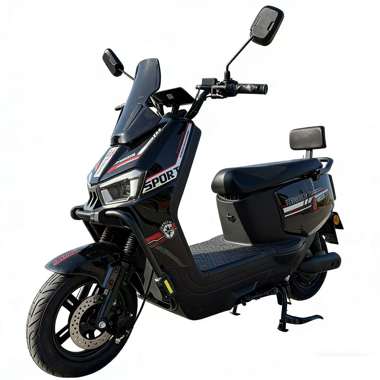 Small Cyclone Electric Motorcycle Factory Foreign Trade Electric Two-Wheeler Electric Car Adult Commuting Takeaway Car