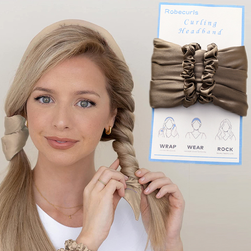 Venta al por mayor Amazon perezoso sueño esponja de espuma no caliente rizador de pelo banda de onda grande rizador de pelo femenino R272