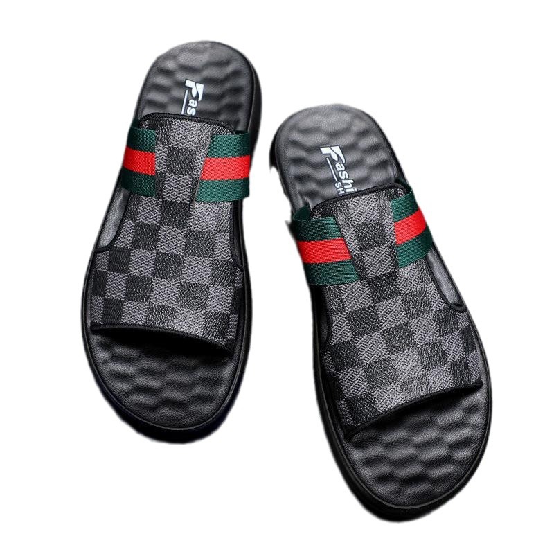 Zapatillas de hombre 2023 nueva moda personalizada Internet celebridad sandalias de alta gama verano al aire libre casual sandalias antideslizantes