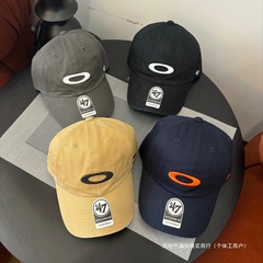 天井! ヴィンテージoaklay連名47新品刺繍鴨舌帽レトロ街頭キコ野球帽