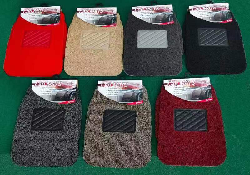 Comercio exterior transfronterizo de exportación de coche pie estera alambre anillo pie estera universal coche pie estera 5-piezas antideslizante coche estera pie estera