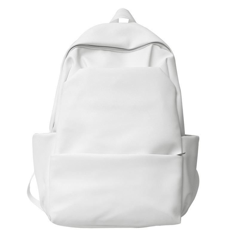 Mochila de sentido avanzado para mujer nueva versión coreana de la mochila simple para hombre, estudiante de secundaria, cuero suave, mochila de viaje para computadora, marea