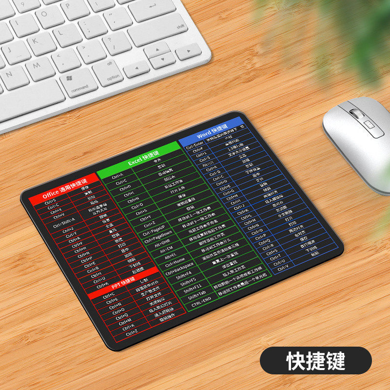 マウスパッドの四角形の小さいサイズのオフィスのショートカットキーの大全のゲームのかわいい女子学生の厚いテーブルのパッドのゴムのパッドのキーボードのパッド|undefined
