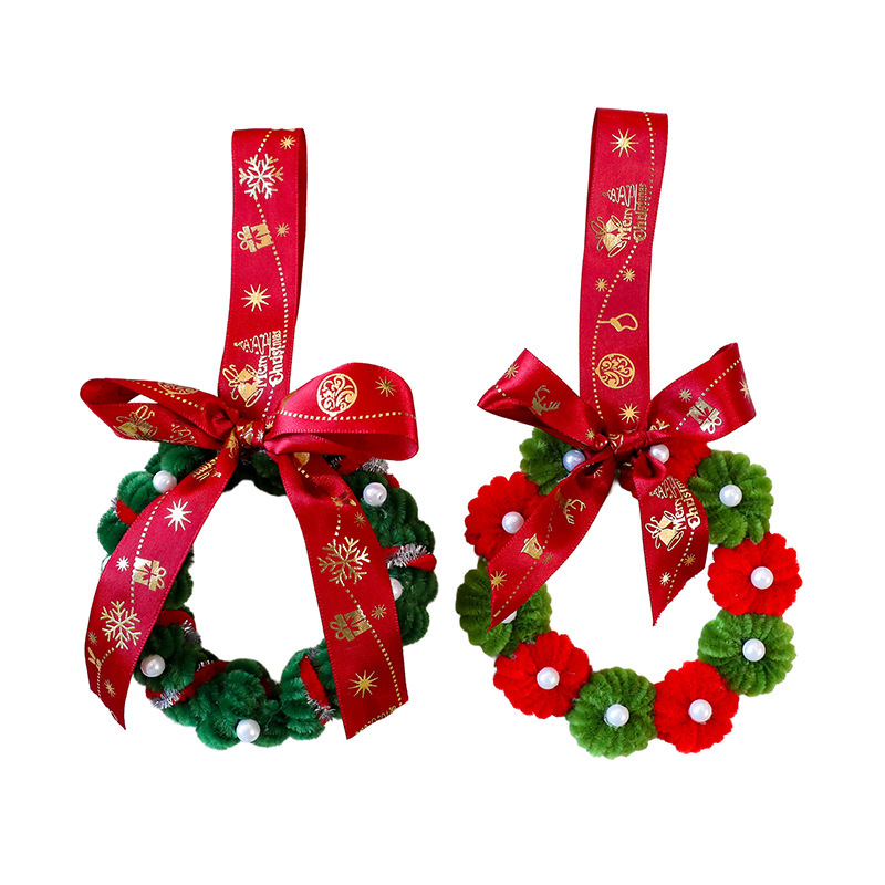 Shengyuan nuevo torsión varilla de tela de navidad colgante DIY árbol de Navidad decoración arco de guirlandas productos terminados
