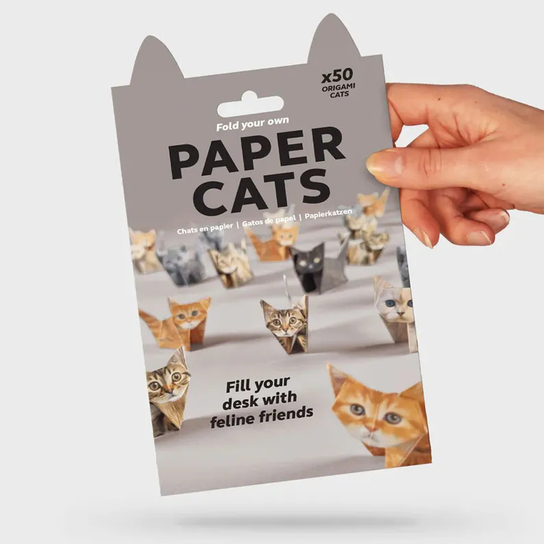 新款DIY Paper Cats DIY纸猫折叠动物折纸50pcs|undefined