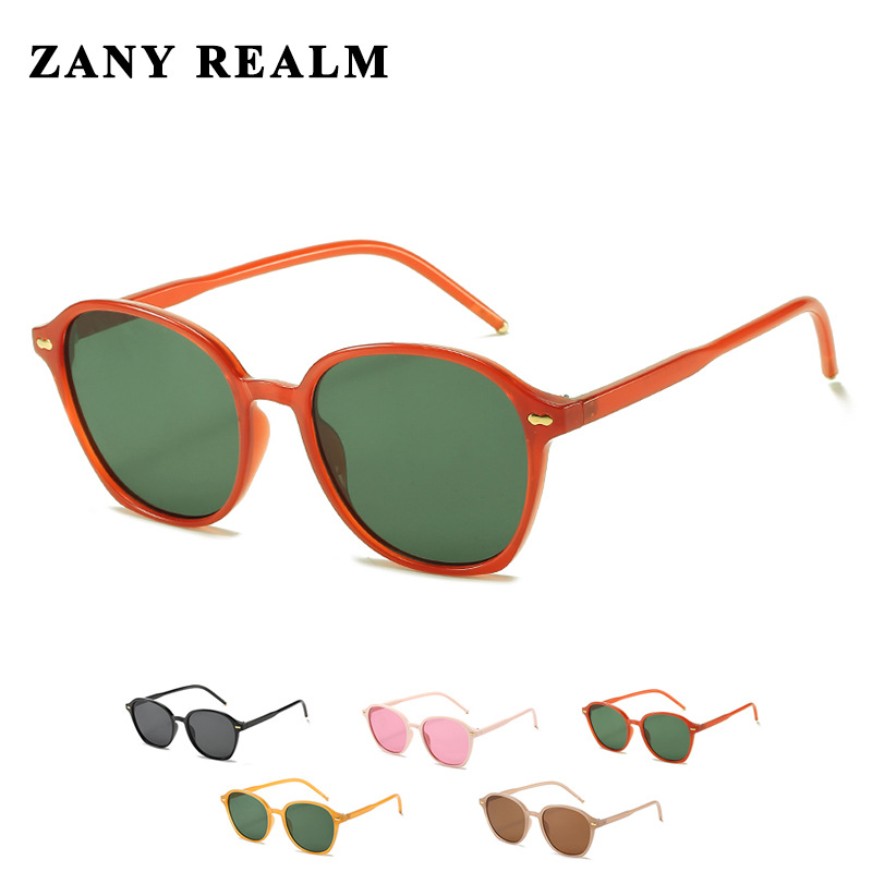 Verano retro color caramelo Pequeño Libro Rojo gafas de sol TikTok ins fabricante de gafas de sol Nuevo Internet celebridad gafas de sol redondas hombres y mujeres