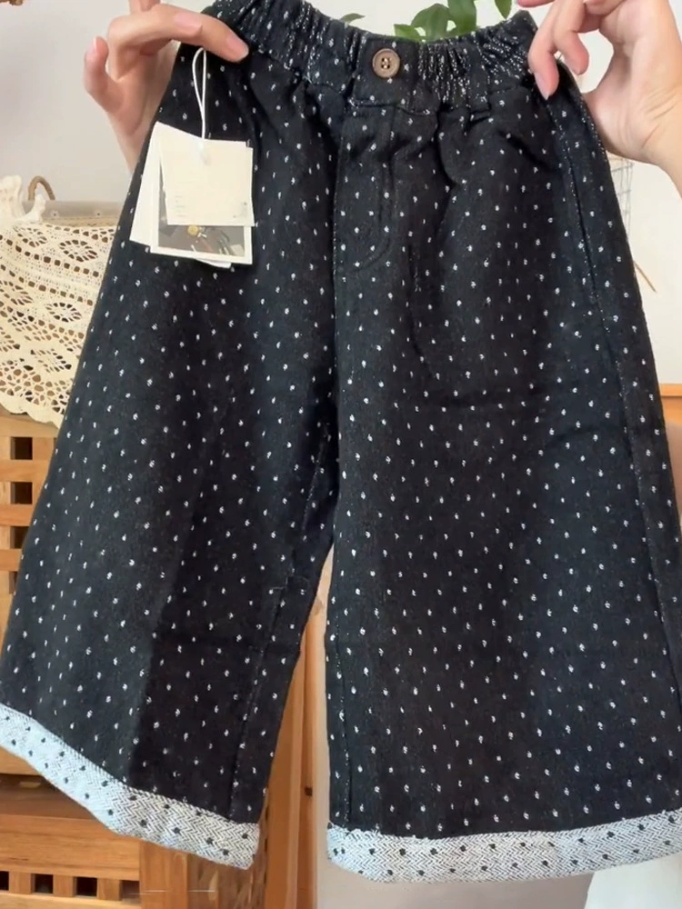Кремовый осенний набор, детский мультяшный кардиган, жилет, джинсы, брюки