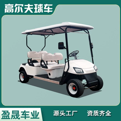 Customized Foreign Trade Two-Row Four-Seater Golf Cart for Tourist Site Sightseeing and Shuttle Service