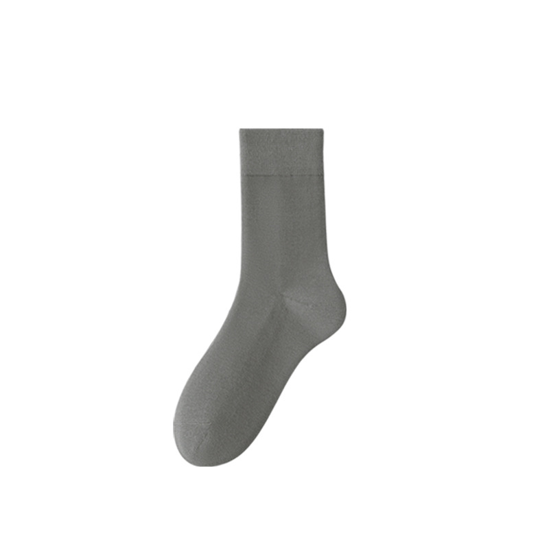 Calcetines antiodorantes para hombres, calcetines transpirables primavera-verano delgadas, calcetines transpirables sin hueso, anti-bolas, calcetines para hombres de color sólido.