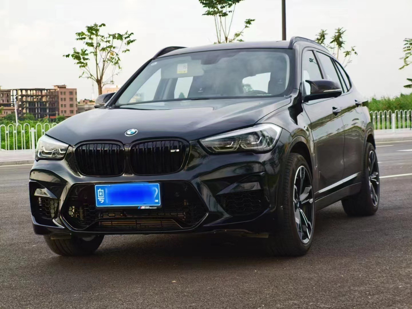 Bmw X1 Front Bumper Surround Kit m Sports Style Modified Abs Large Surround Front Bumper Grille Assembly