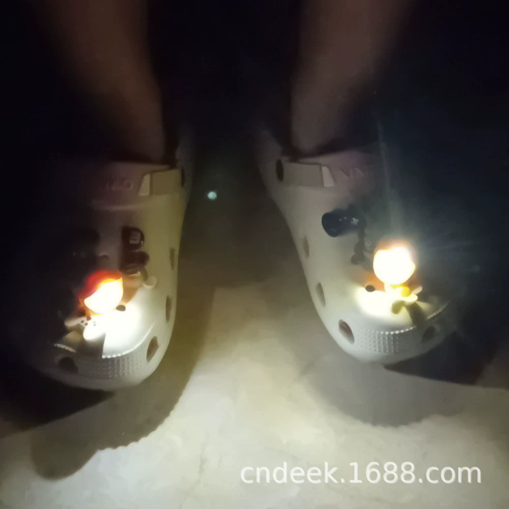 Фары для обуви Croc Croc Hole Shoes Lantern Shoe Belt Light Lighting Accompanied Camping Warning Shoe Lantern