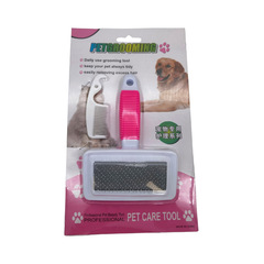 Pet Stainless Steel Pin Comb Non-Slip Protection Points Small and Large Dog and Cat Pet Hair Brush Multi-Color