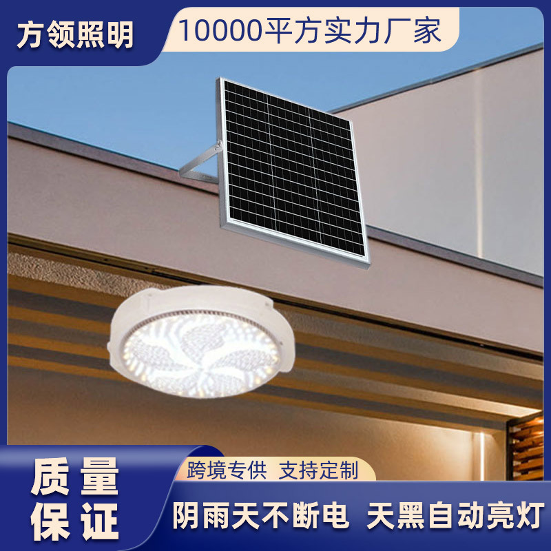 Solar Light Garden Balcony Corridor Indoor Home New Rural Garden Light High Power Super Bright Ceiling Light