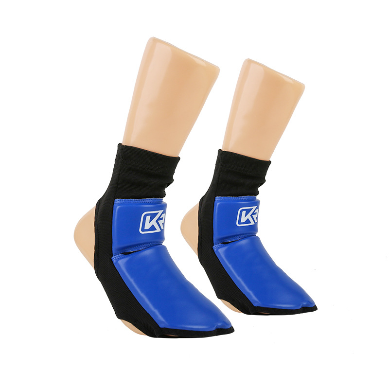 Kangrui Sanda tobillo protector empeine Boxeo Muay Thai tobillo kick protección imitación cuero engrosada entrenamiento adulto