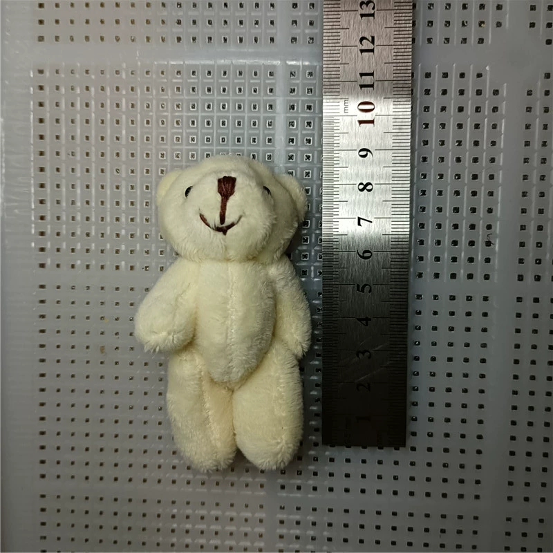 Plush Bag Charm, Handmade 8 cm Bear/Rabbit Accessory, Soft Plush Keychain, Random Color
