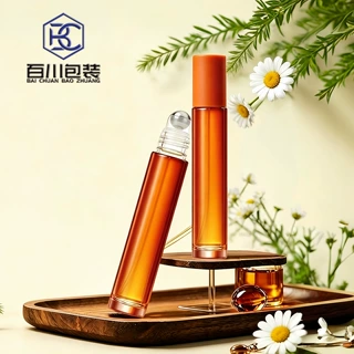 定制10ml厚底玻璃滚珠精油瓶 走珠玻璃精华液瓶 眼霜滚珠瓶