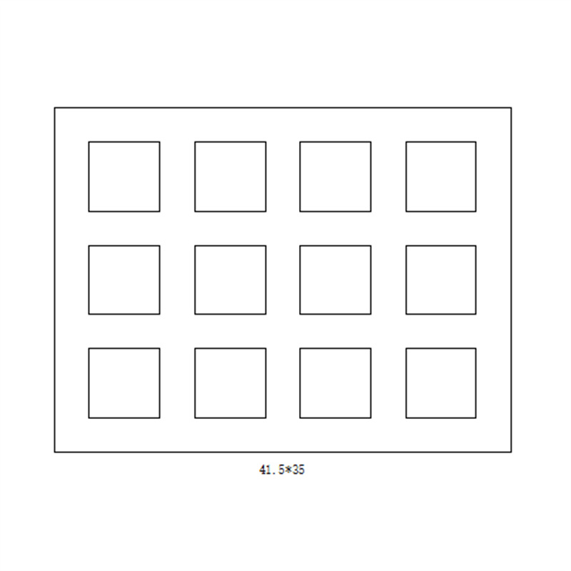 12 pieces [3*4] 41.5*35cm