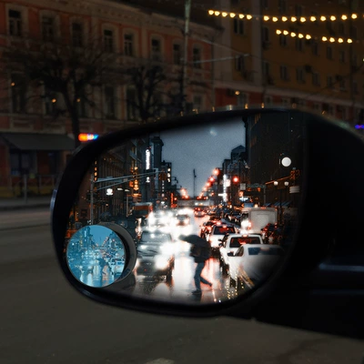Large field of view rear view auxiliary mirror – Mirror