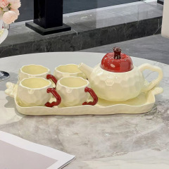 高颜値浄水器セット陶磁器茶器ティーポット水杯家庭用高級ギフトボックス