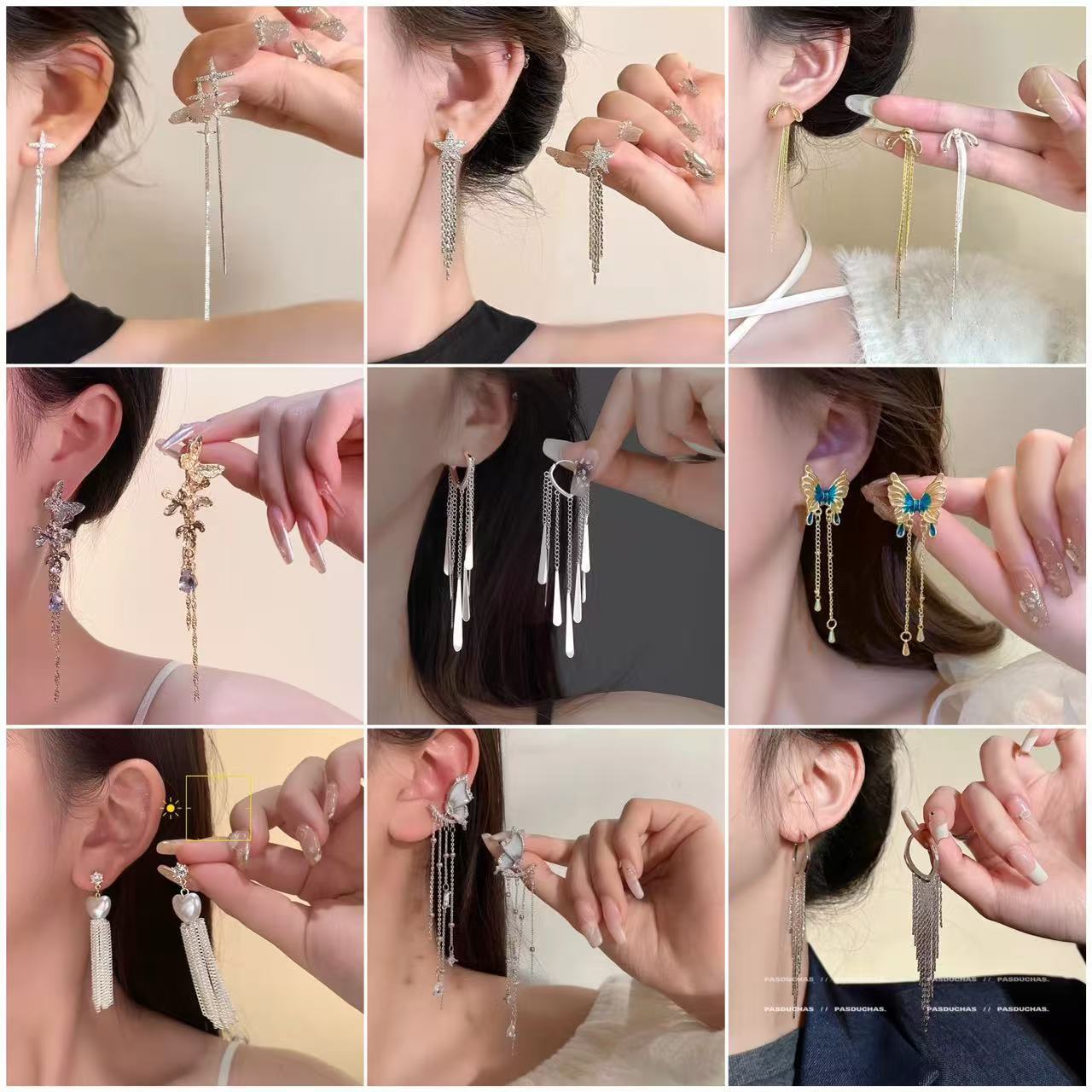 仙气飘飘~秋冬轻奢高级感流苏长款耳环配大衣耳饰小众精致耳钉女