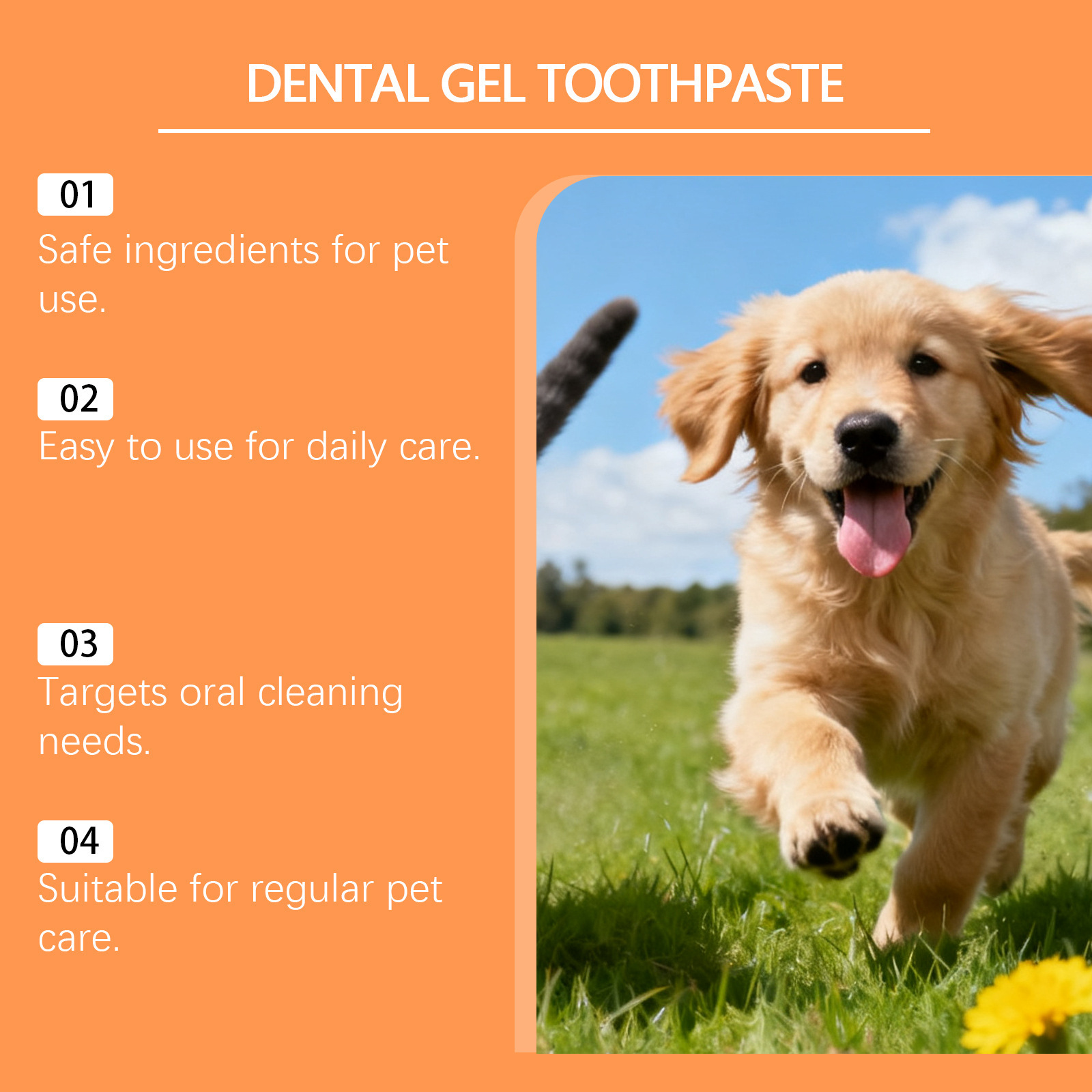 Kriath Vanilla Pet Dental Care Kit Ingredientes suaves Pet Care Kit de cuidado oral