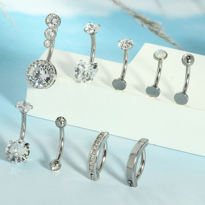Pointed titanium steel lip stud product view