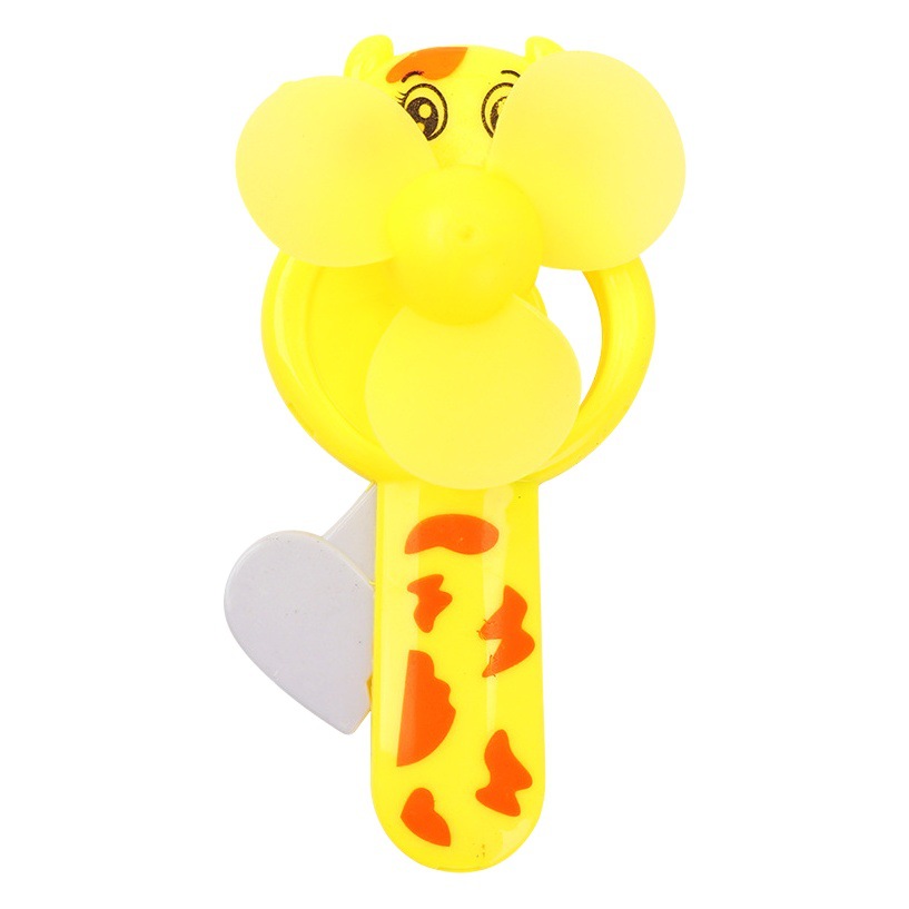 Summer Cool Creative Cartoon Hand-Pressed Fan Mini Portable Children's Small Fan Press-Type Handheld Manual Fan