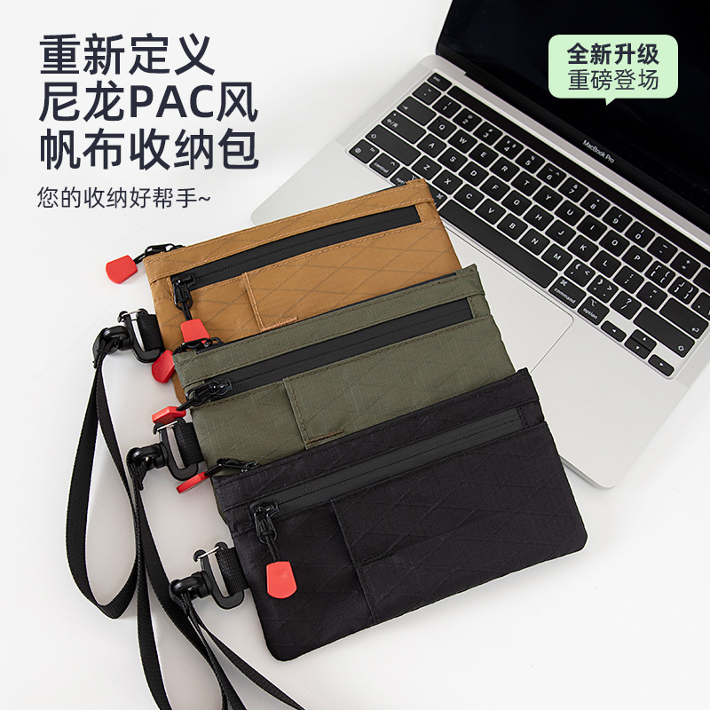Amazon クロスボーダー防水盗難防止携帯電話ヘッドセットキーカード ID バッグポータブル現金小銭入れナイロン|undefined