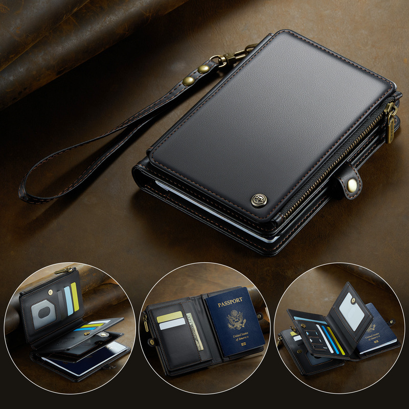 Denior Pu Leather Photo Frame Multifunctional Card Wallet Case with Rfid Anti-Theft Credit Card Holder