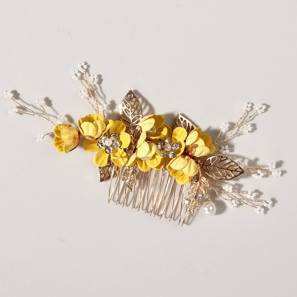 Yellow hair comb A
