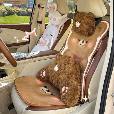 Cartoon Car Seat Cushion: Seat cushion, seat cover