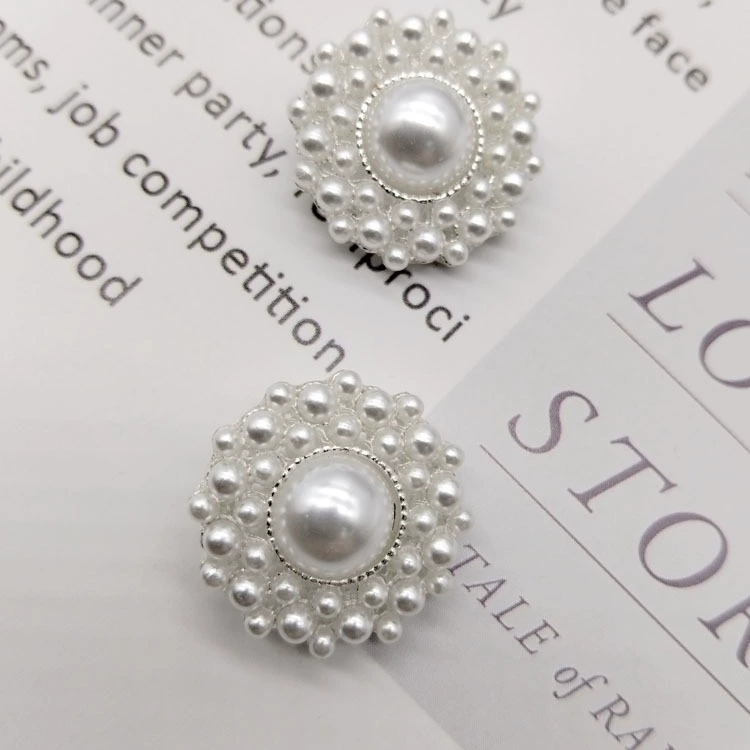 Fashionable round accessory from pearl, decorations, handmade