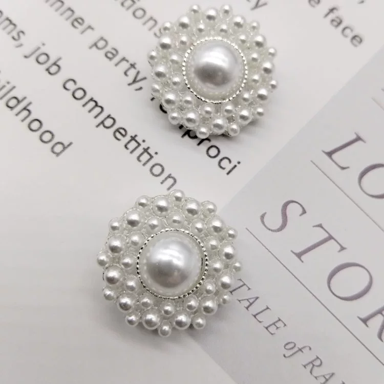 Fashionable round accessory from pearl, decorations, handmade