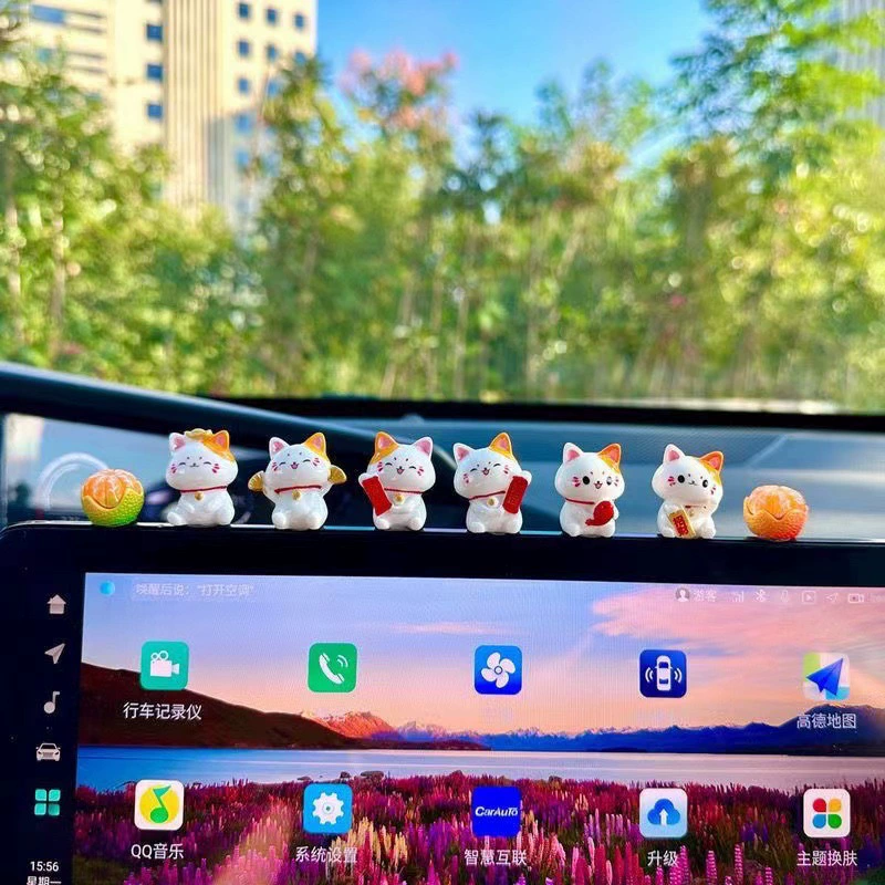 Автомобильный кот милый украшение центральная консоль украшение автомобиля электрический автомобиль украшения украшения новый украшение