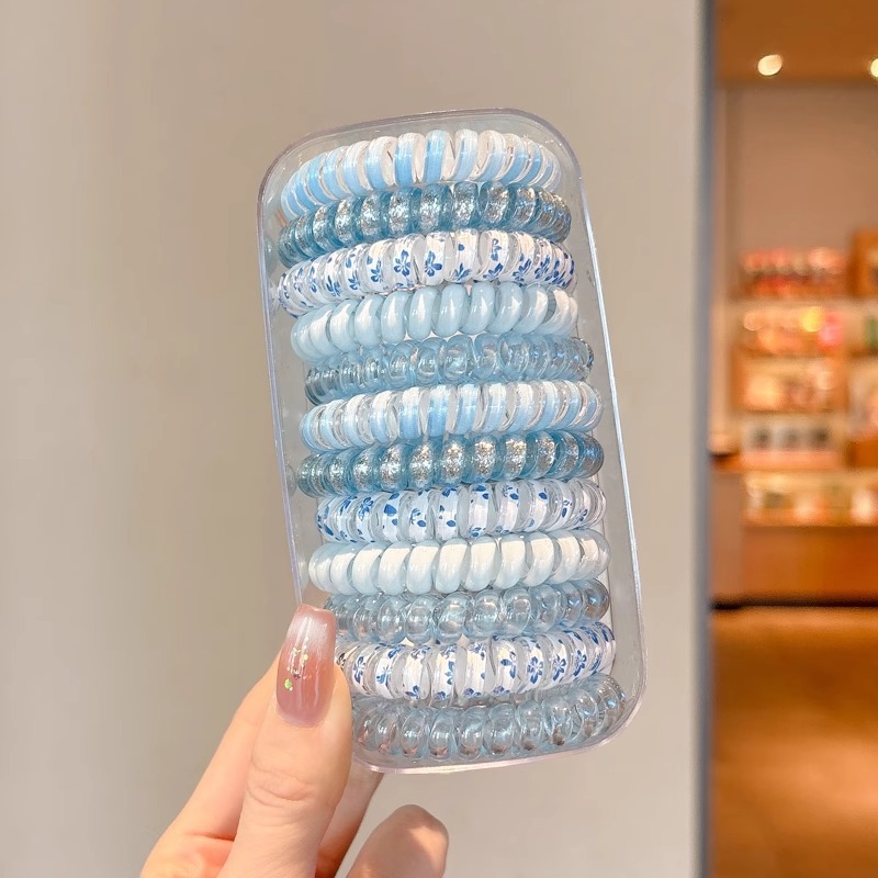 Línea telefónica anillo para el cabello femenino 2025 nueva cuerda para la cabeza sin costuras banda de goma elástica de alta calidad tocado de cuerda para el cabello coreano