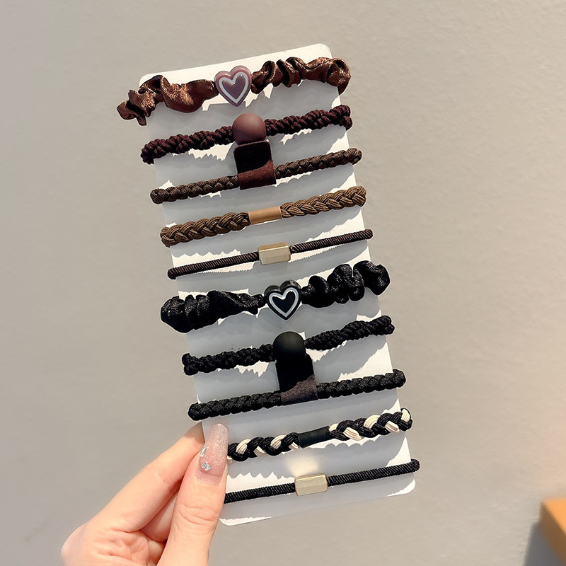 Caricatura encantadora anillo de pelo pulgar no daña el cabello de los niños correa de correa pequeña cuerda de cabello para niñas cuerda de cabello