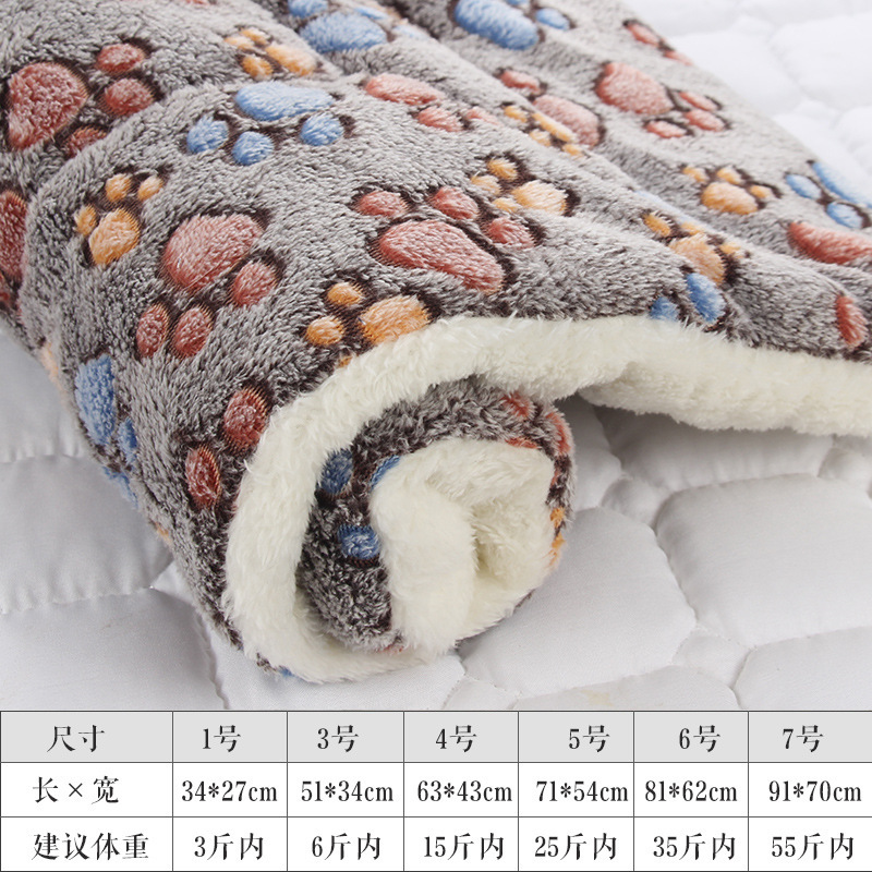 Directo de fábrica Pet Mat engrosada otoño e invierno cálido gato perro estera antideslizante manta cojín al por mayor