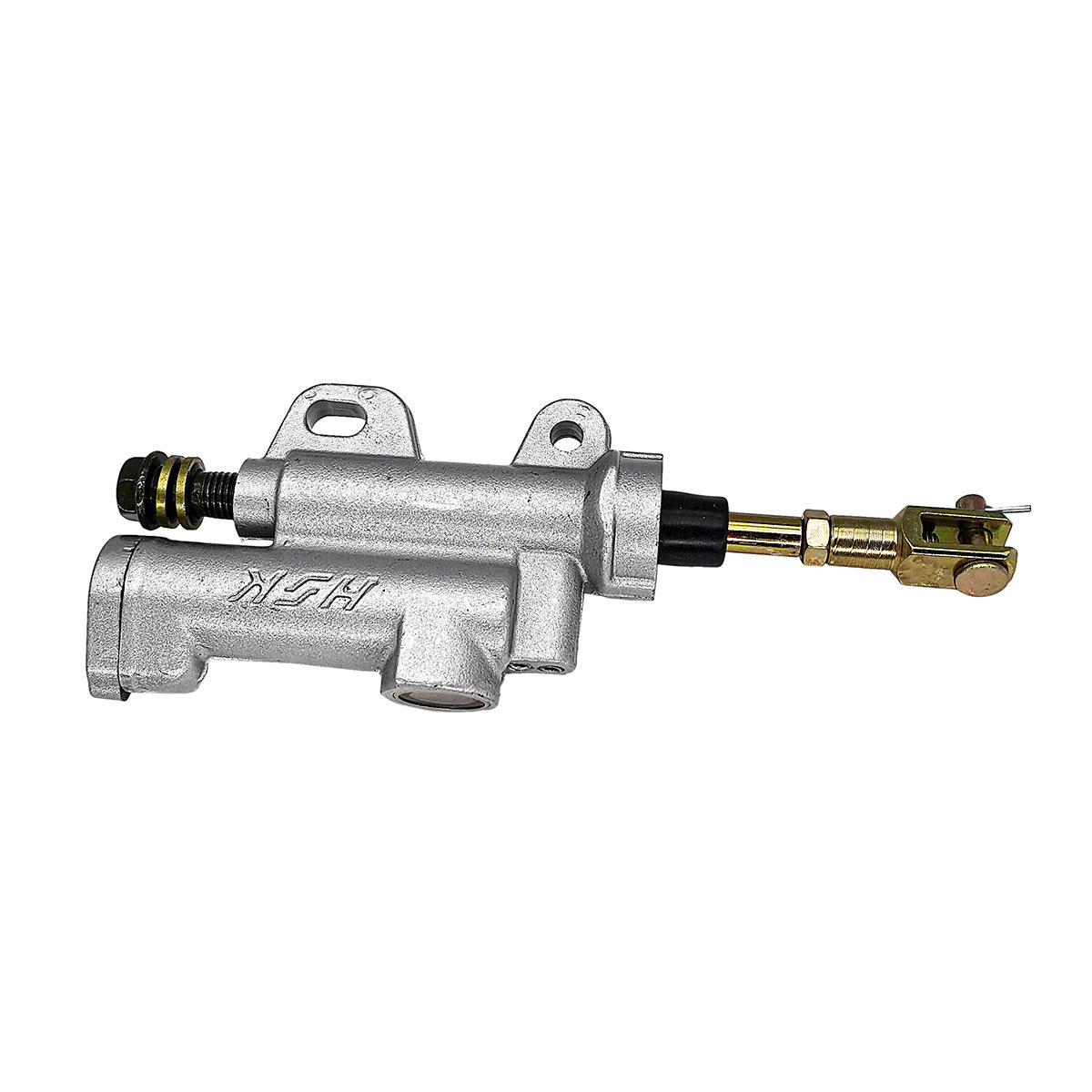 Off-Road Motorcycle Huayang T2K1 Cqr250 Rear Upper Pump Straight Pump Brake Parts Original Parts Silver Color