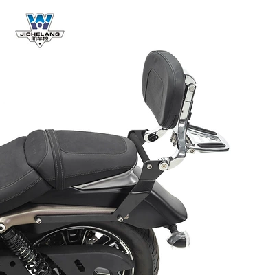 Muscle car Wolf applicable to: Motorcycle tail - flash-350-multi-function-backrest-silver-front-and-rear-telescopic-height-adjustable