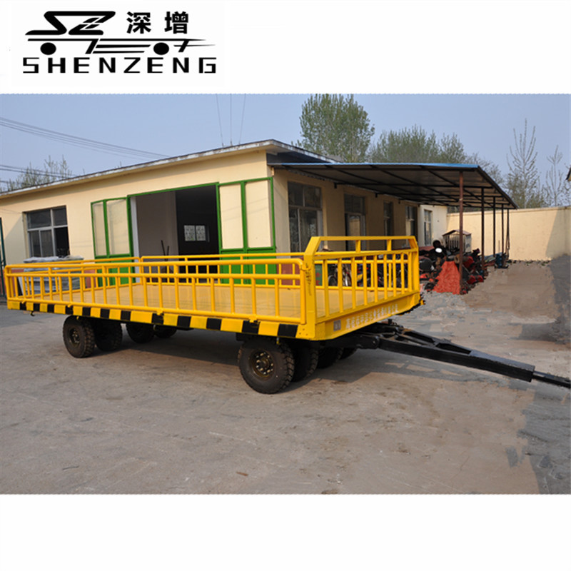 8吨平板拖车 护栏板车 平板运输车 工具车 带护栏平板拖车