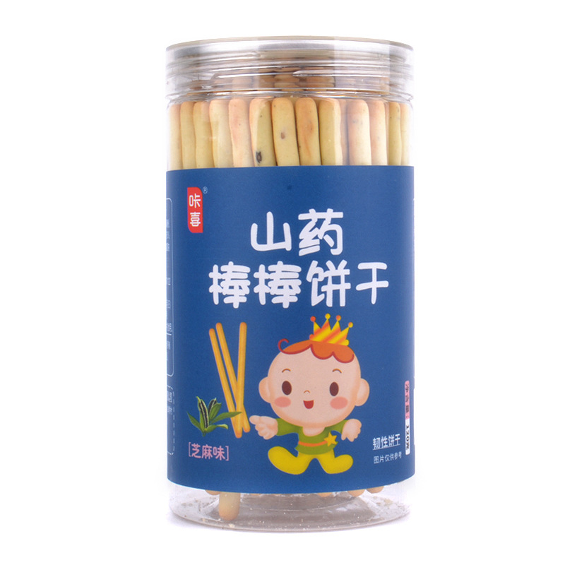 咔喜山药棒棒饼干120g罐装儿童零食韧性饼干宝宝抓握手指饼干棒
