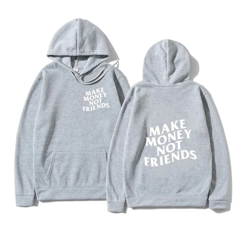 Funny Need Money Letter Print Hoodie Fashion Design Men's Wo