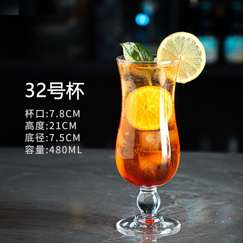 Tazas de cóctel creativas Tazas de vidrio de pie alto Tazas de bar personales Tazas de vino Tazas de champán Tazas de mojito martini