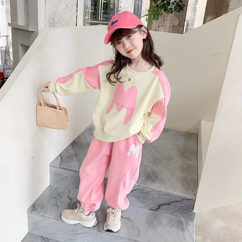 Осенний комплект для отдыха, симпатичная длинная рукава, для подростков, корейский стиль