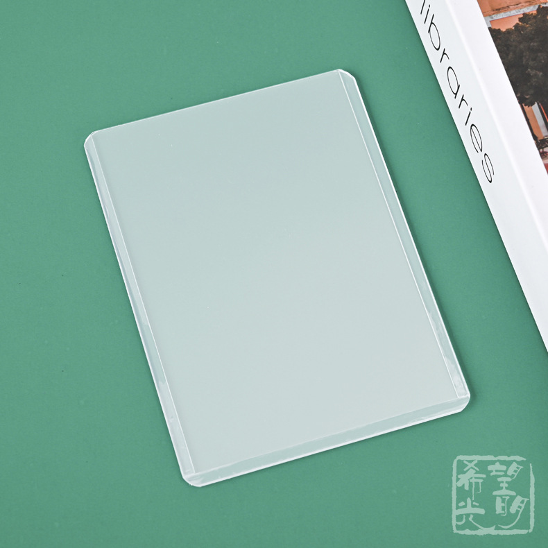Transfronterizo 35pt duro titular de la tarjeta PVC transparente titular de la tarjeta de laminación B8 titular de la tarjeta pequeña tarjeta Goo titular de la tarjeta de juego aidou image 8