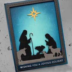 耶穌誕辰壓花刀模蝕刻工藝DIY碳鋼模具賀卡製作Scrapbook切割模板