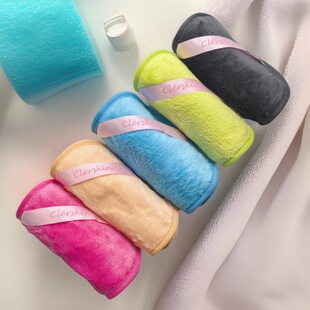 in stock Magic Makeup Remover Clear Water Lazy Face Towel Double-sided Flannel Thickened Beauty Cleansing Makeup Remover Towel