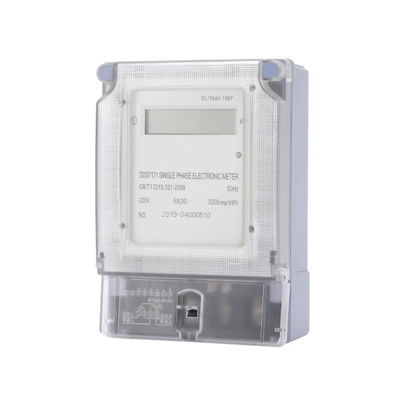 medidor electrónico de cristal líquido monofásico de la red nacional medidor de energía eléctrica instalado con precisión medidor de energía eléctrica de larga vida conveniente medidor de energía eléctrica de cristal líquido monofásico