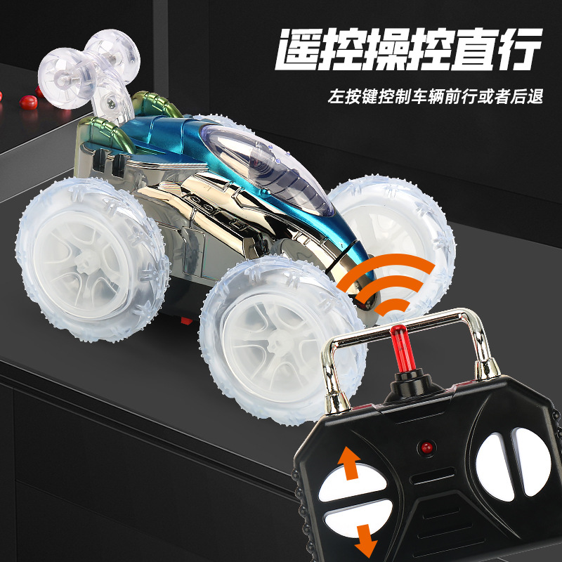 Efectos especiales eléctricos para niños 2,4g camión volquete de control remoto de cuatro vías con control remoto ligero puesto de camión volquete de coche al por mayor